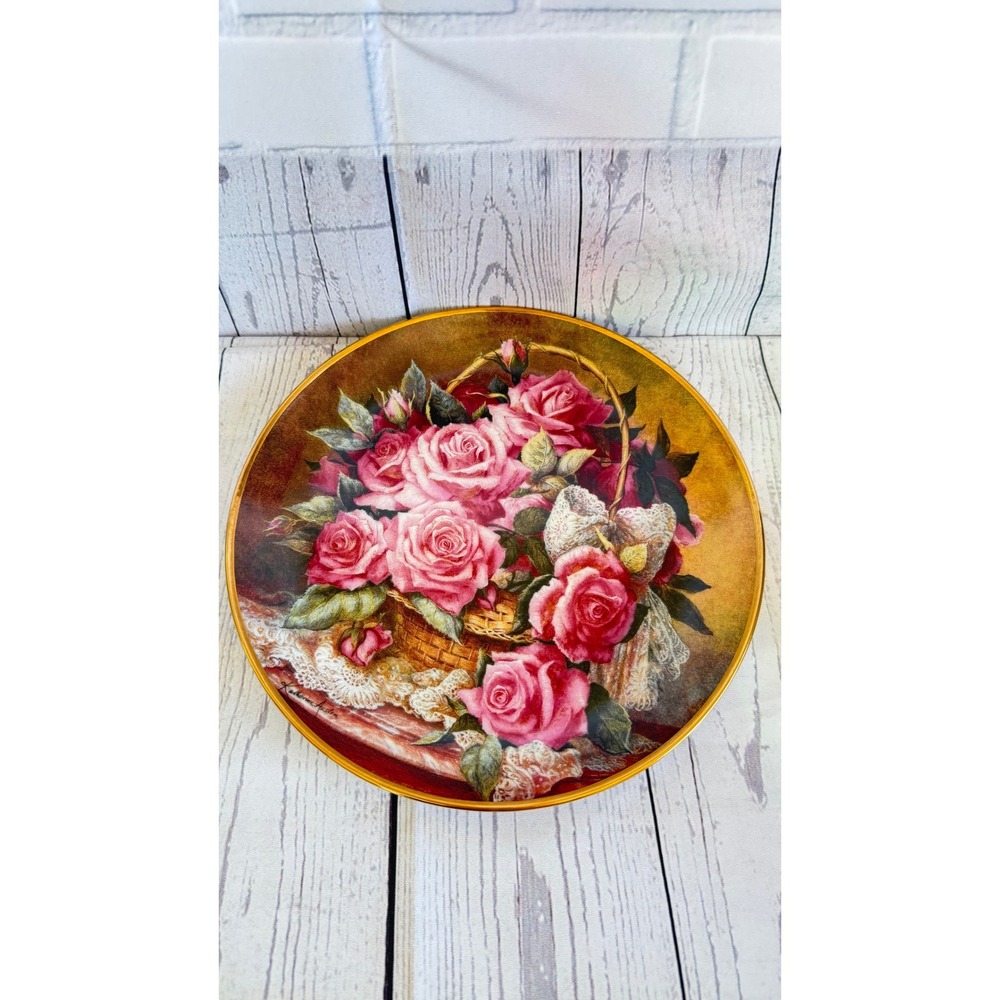 Franklin Mint Grace De Monaco Rose Plate Katherine Austen Limited Edition 8"